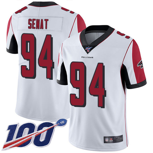 Atlanta Falcons Limited White Men Deadrin Senat Road Jersey NFL Football #94 100th Season Vapor Untouchable->youth nfl jersey->Youth Jersey